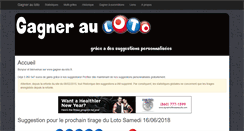 Desktop Screenshot of gagner-au-loto.fr
